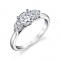 Three Stone Engagement Ring - Marcella