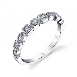Geometric Stackable Wedding Band