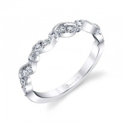 Vintage Inspired Stackable Wedding Band