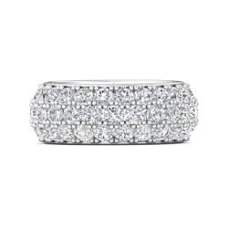 FlyerFit® 18K White Gold Anniversary Bands