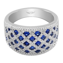 FlyerFit® 18K White Gold Anniversary Bands