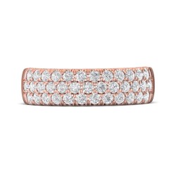 FlyerFit® 14K Pink Gold Anniversary Bands