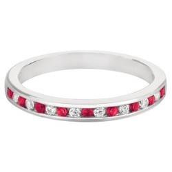 FlyerFit® 14K White Gold Anniversary Bands