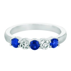 FlyerFit® 14K White Gold Anniversary Bands