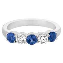 FlyerFit® 14K White Gold Anniversary Bands