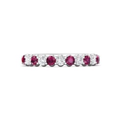 FlyerFit® 14K White Gold Anniversary Bands