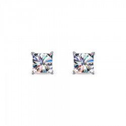 Princess Cut Diamond Studs