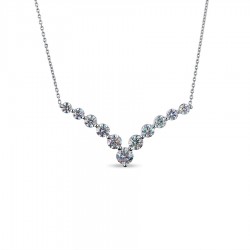 Chevron Diamond Necklace