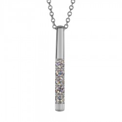 Diamond Bar Necklace