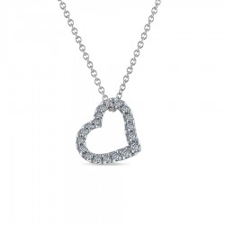 Diamond Dangle Heart Pendant