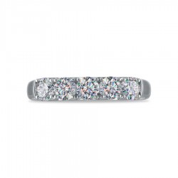 Diamond Fireset Wedding Band