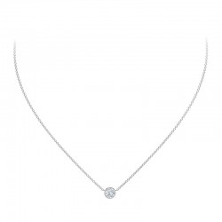 The De Beers Forevermark  Tribute? Collection Round Diamond Necklace