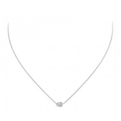 The De Beers Forevermark  Tribute? Collection Pear Diamond Necklace