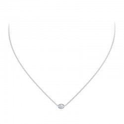The De Beers Forevermark  Tribute?  Collection Oval Diamond Necklace
