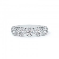 Center of My Universe® Five Stone Halo Band