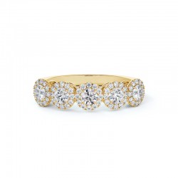 Center of My Universe® Five Stone Halo Band