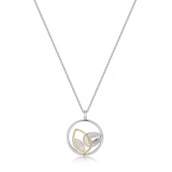 Sterling Silver Rhodium Plated Gp40 Necklace