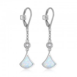 Sterling Silver Rhodium Plated Earrings