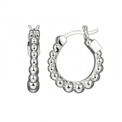 Sterling Silver Rhodium Plated Earrings