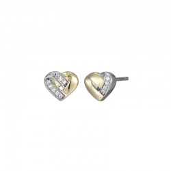 Sterling Silver Rhodium Plated Gp40 Earrings