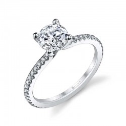 Round Cut Classic Engagement Ring - Adorlee
