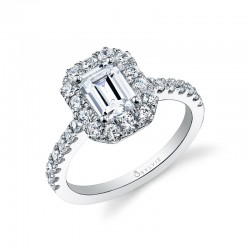 Classic Engagement Ring with Halo - Jacalyn