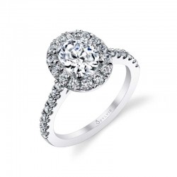 Classic Engagement Ring with Halo - Jacalyn