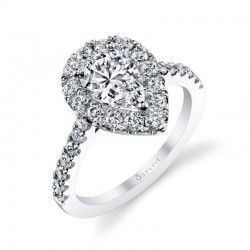 Classic Engagement Ring with Halo - Jacalyn