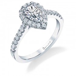 Classic Engagement Ring with Halo - Emma