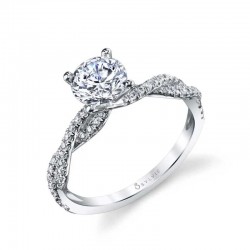 Spiral Engagement Ring - Leana