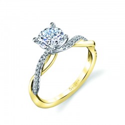 Spiral Engagement Ring - Yasmine