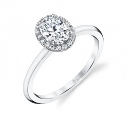 Classic Halo Engagement Ring - Elsie