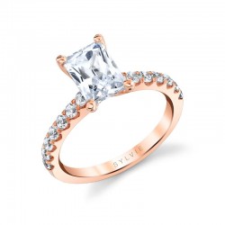 Radiant Cut Classic Engagement Ring - Aimee