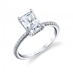 Radiant Cut Classic Engagement Ring - Maryam