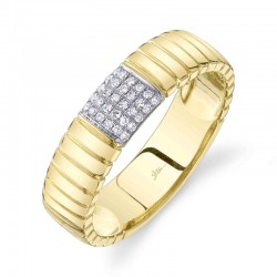 0.08Ct 14K Yellow Gold Diamond Lady's Band