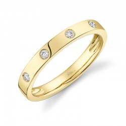 0.07ct 14k Yellow Gold Diamond Lady's Band