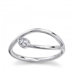 .08CT PS DIAMOND RING 14K WG