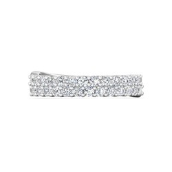 FlyerFit® 14K White Gold Anniversary Bands