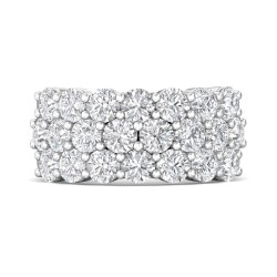 FlyerFit® 18K White Gold Anniversary Bands