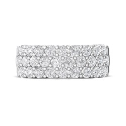 FlyerFit® 18K White Gold Anniversary Bands