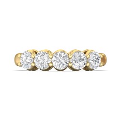 FlyerFit® 18K Yellow Gold Anniversary Bands