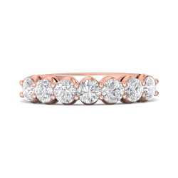 FlyerFit® 18K Pink Gold Anniversary Bands