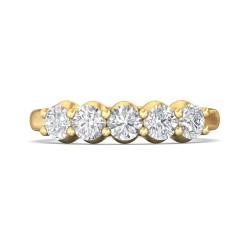 FlyerFit® 18K Yellow Gold Anniversary Bands