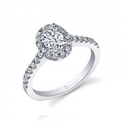 Classic Halo Engagement Ring - Chantelle