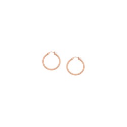 15mm Polished Hoop Earrings