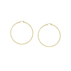 35mm Polished Hoop Earrings