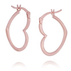 Heart Hoop Earrings