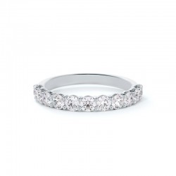 Diamond Shared Prong Wedding Band