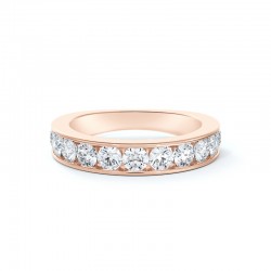 Diamond Channel Set Wedding Band