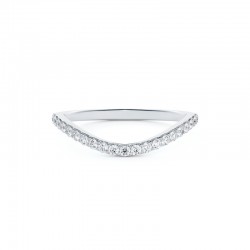Embrace Curved Pave Band 
(for 1ct Center)